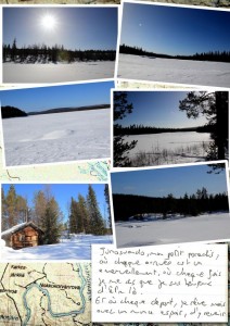 Carnet de voyage en Laponie: visite d'un autre camp en Laponie, sur le bord de la rivière